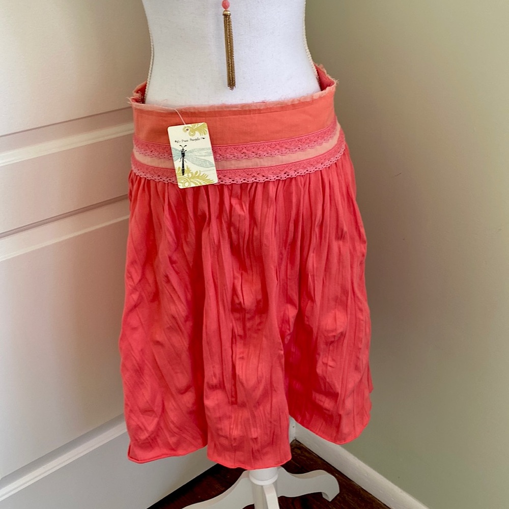 Free People Boho Coral Skirt
